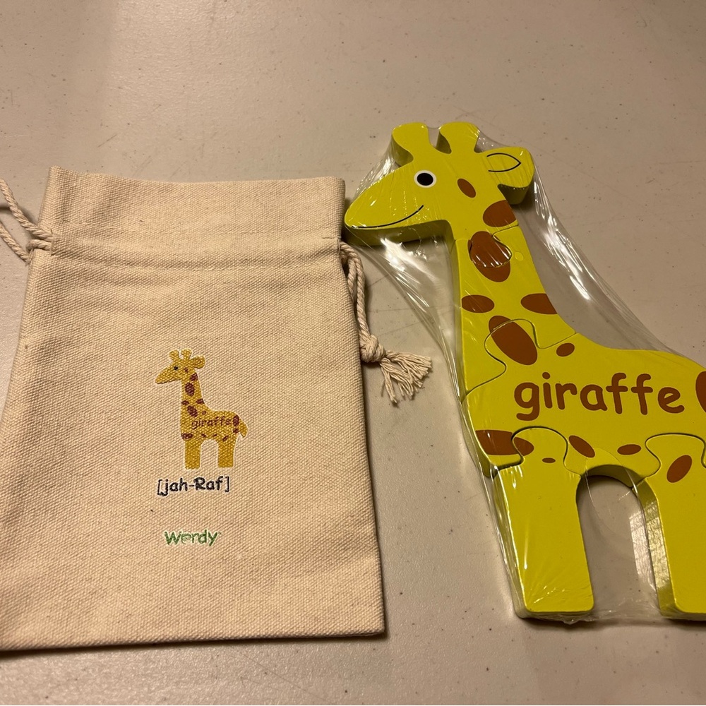 Baby puzzle giraffe in two languages - Picture 2 of 2